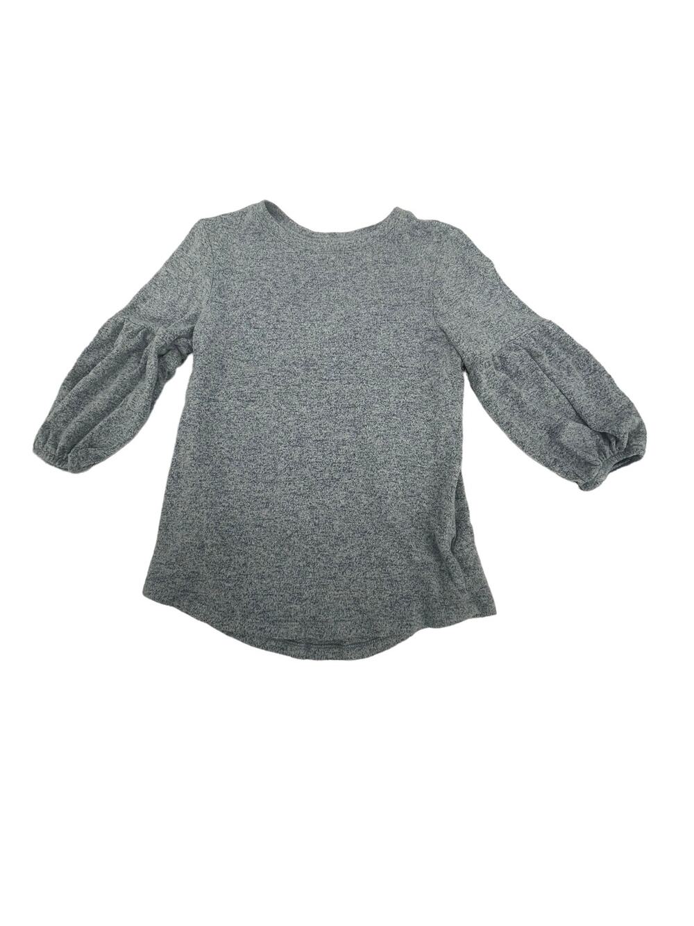 Gap Kids Girls Gray Balloon Sleeve Blouse Youth Size Medium 8